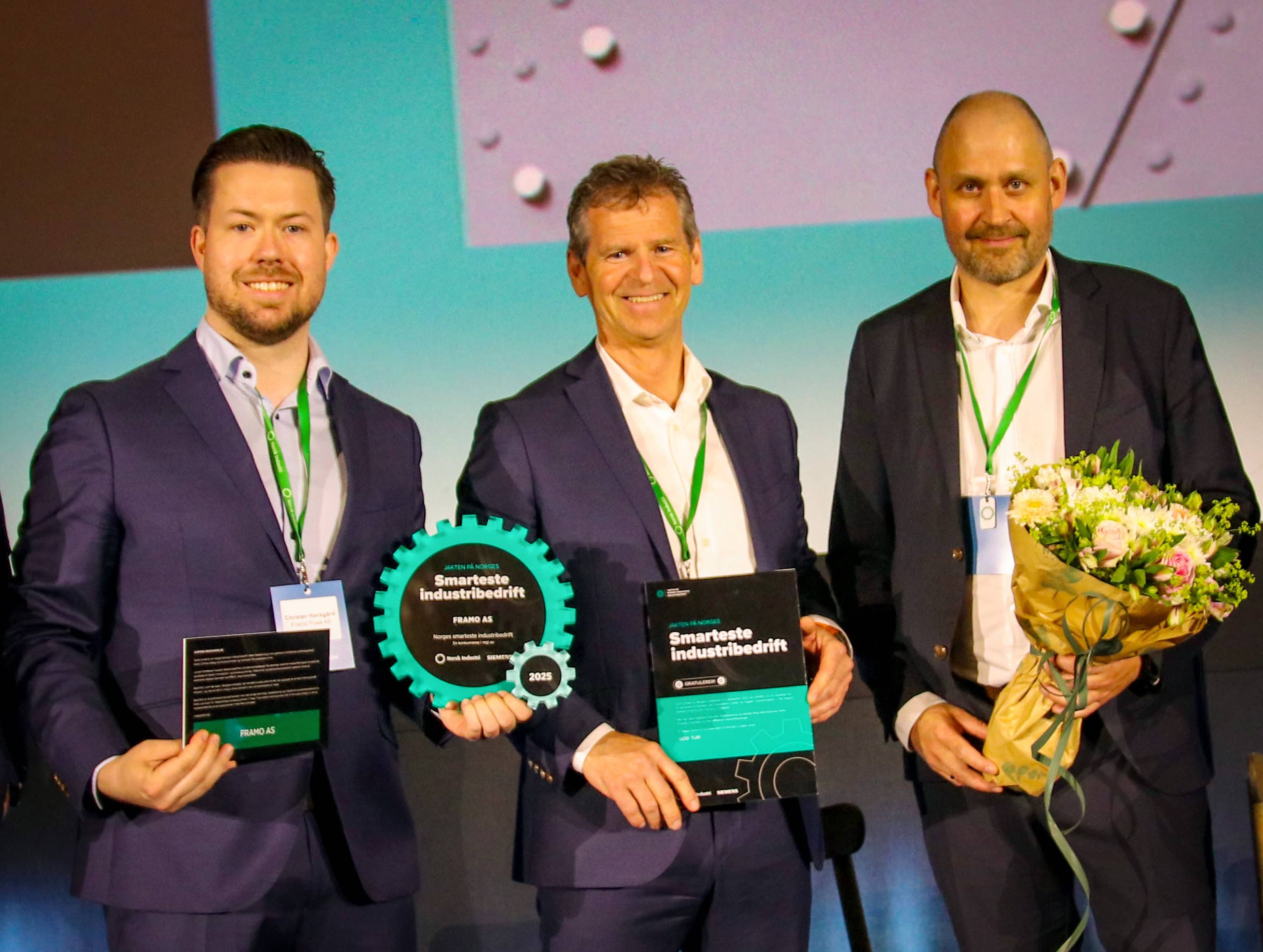 Framo er Norges smarteste industribedrift 2025 Framo er Norges smarteste industribedrift 2025