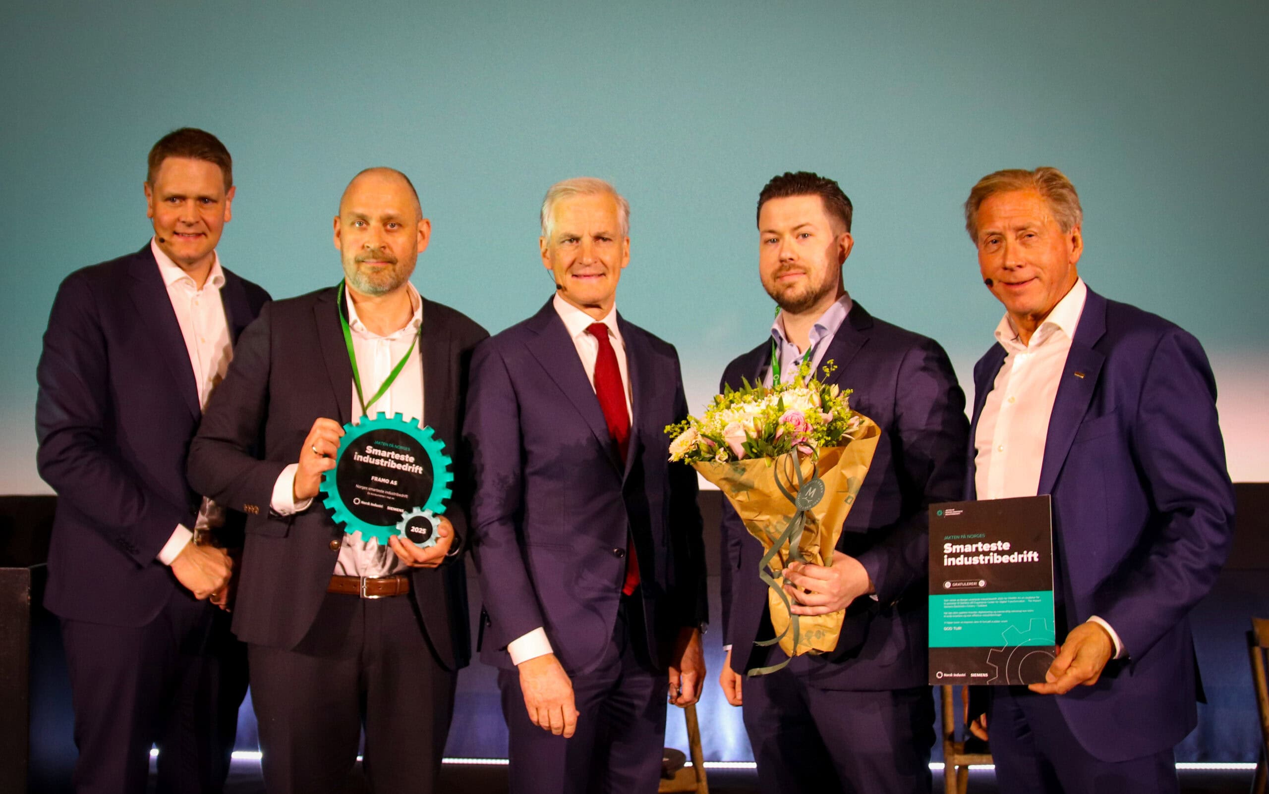 Framo er Norges smarteste industribedrift 2025 Framo er Norges smarteste industribedrift 2025
